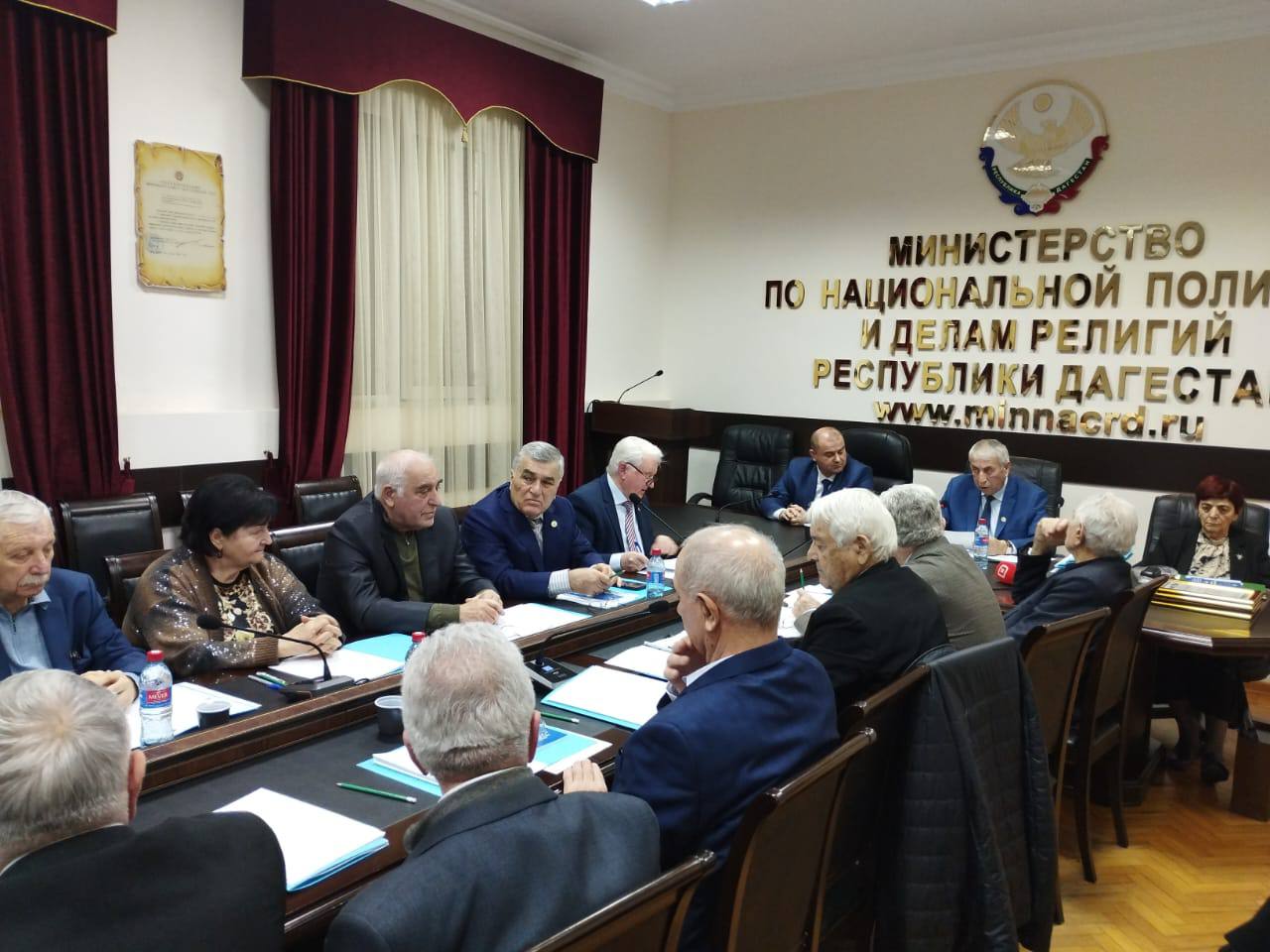 В конференц-зале Министерства по делам религии и национальной политике Дагестана прошло заседание Совета старейшин при главе Республики Дагестан В конференц-зале Министерства по делам религии и национальной политике Дагестана прошло заседание Совета старейшин при главе Республики Дагестан