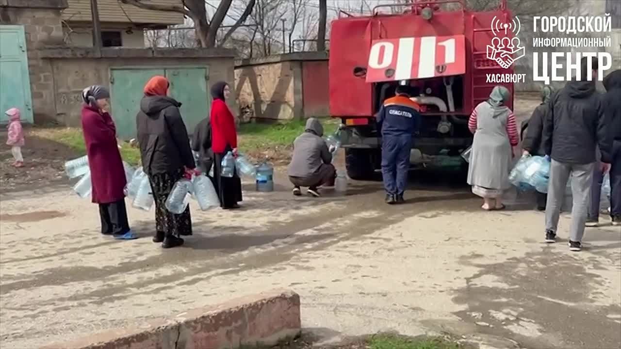 В Хасавюрте организован оперативный подвоз воды населению