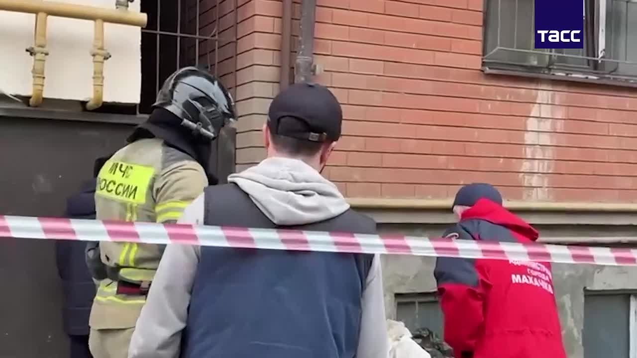 Обрушение дома в Махачкале