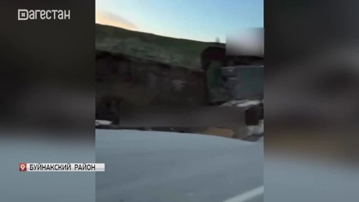 В Буйнакском районе из-за оползня перекрыта дорога к селу Верхнее Казанище