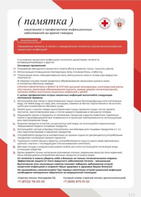 В связи с паводковой ситуацией в республике резко возросли риски распространения опасных инфекционных заболеваний, включая дизентерию, гепатит А и ротавирус