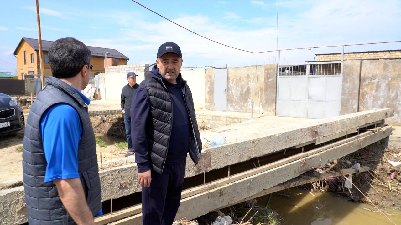 Ханлар Пашабеков: Осмотрел состояние канала Суходол Ханлар Пашабеков: Осмотрел состояние канала Суходол