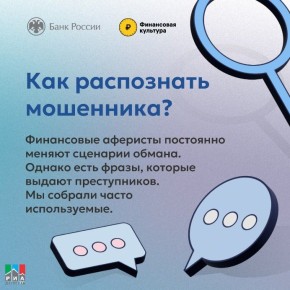 Мошенники всегда используют стандартные, но проверенные фразы, чтобы усыпить вашу бдительность и выманить деньги: «ваш счет заблокирован», «зафиксирован подозрительный вход», «родственник попал в беду», «код из СМС»...