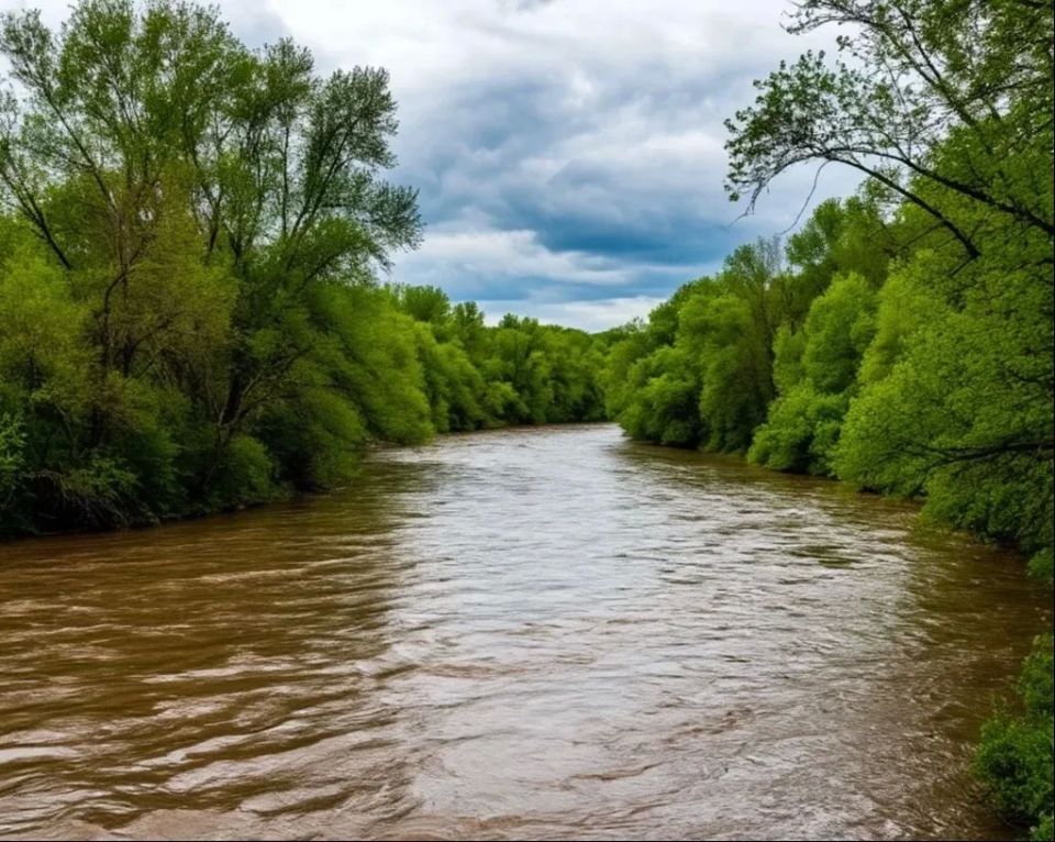 Уровень воды в реке Терек достиг опасных отметок