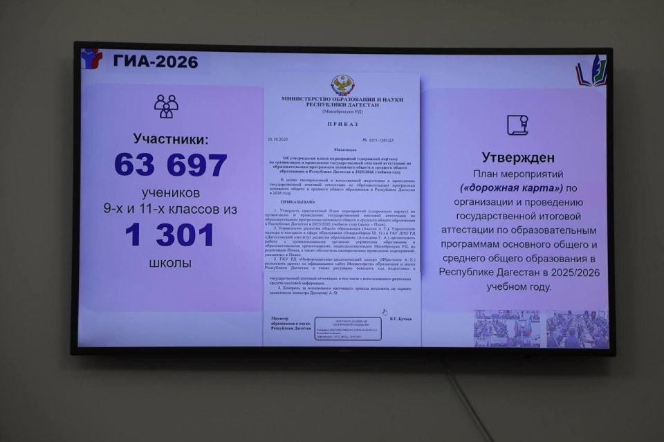 Более 63 тысяч выпускников 9 и 11 классов сдадут итоговый экзамен в Дагестане Более 63 тысяч выпускников 9 и 11 классов сдадут итоговый экзамен в Дагестане