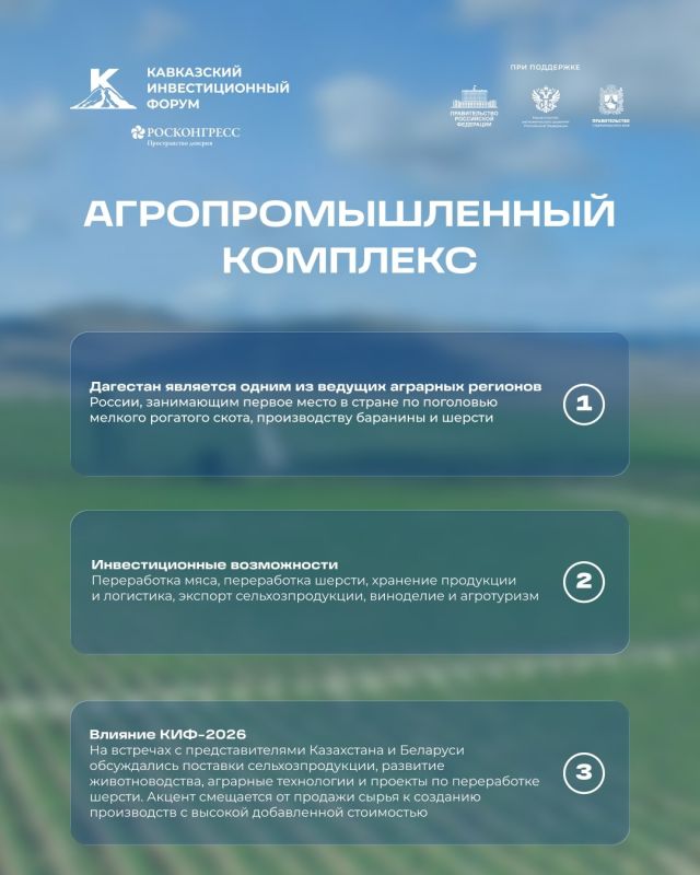 Дагестан — один из самых динамично развивающихся регионов Юга России Дагестан — один из самых динамично развивающихся регионов Юга России