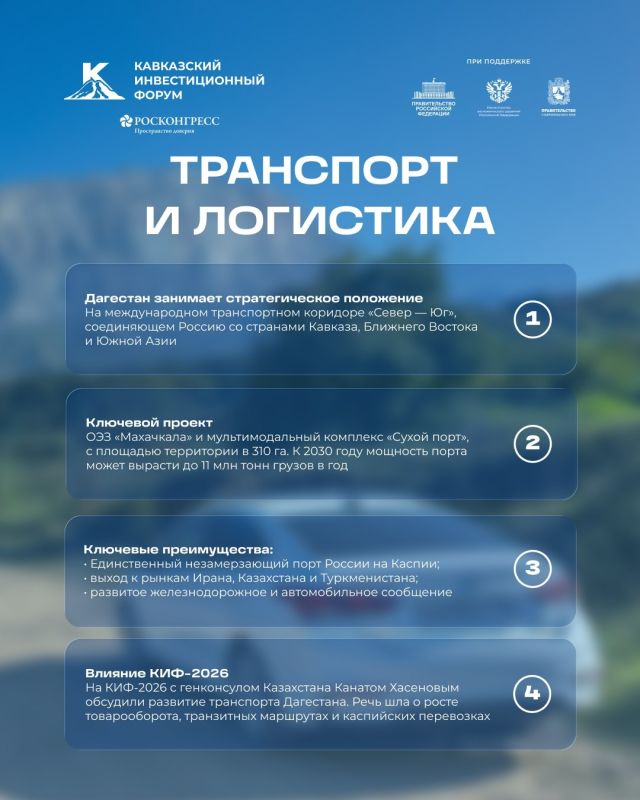 Дагестан — один из самых динамично развивающихся регионов Юга России Дагестан — один из самых динамично развивающихся регионов Юга России