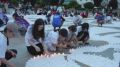 На центральной площади Махачкалы прошла патриотическая акция «Огненные картины войны»
