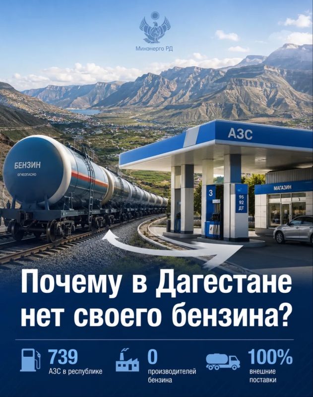 Почему в Дагестане нет своего бензина?