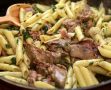 Макароны с куриной печёнкой по рецепту Юлии Высоцкой