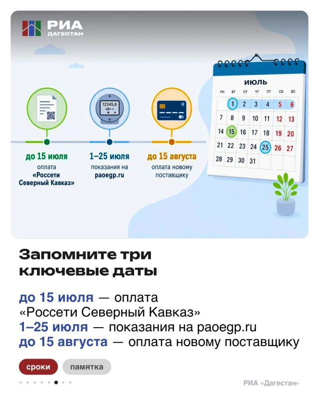 С 1 июля гарантирующим поставщиком электроэнергии в СКФО является Публичное акционерное общество «Единый гарантирующий поставщик» (ранее - ПАО «Ставропольэнергосбыт») С 1 июля гарантирующим поставщиком электроэнергии в СКФО является Публичное акционерное общество «Единый гарантирующий поставщик» (ранее - ПАО «Ставропольэнергосбыт»)
