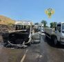В Сулейман-Стальском районе загорелся микроавтобус, пострадавших нет