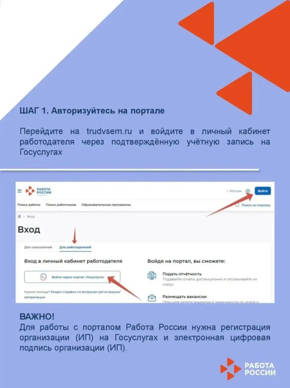 Работодатели Дагестана: пошаговая инструкция по работе с порталом «Работа России» Работодатели Дагестана: пошаговая инструкция по работе с порталом «Работа России»