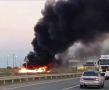Фура взорвалась недалеко от заправки Каякент