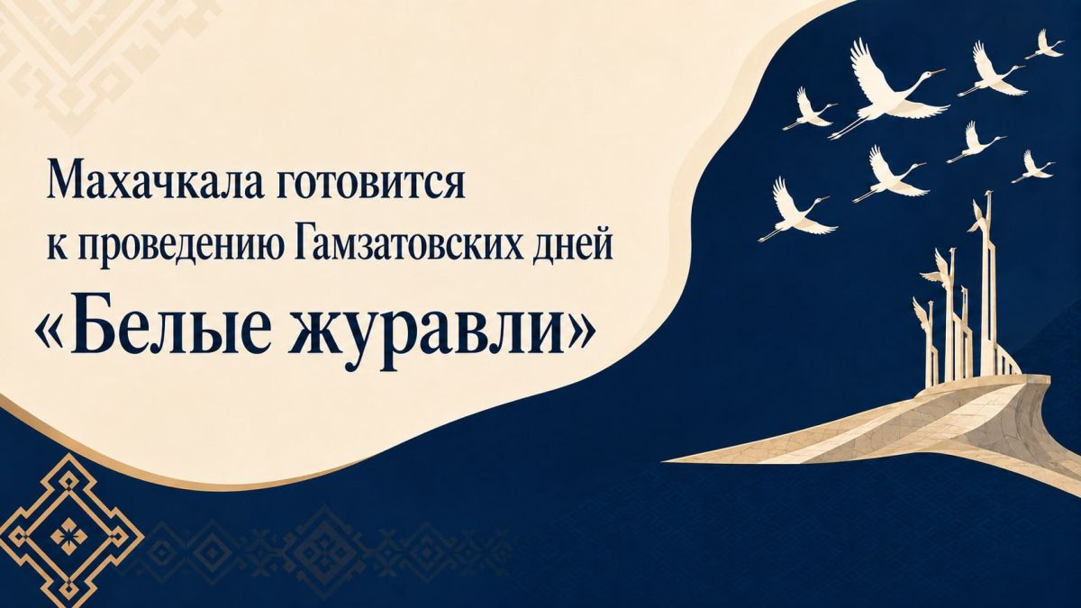 Махачкала готовится к проведению Гамзатовских дней «Белые журавли»