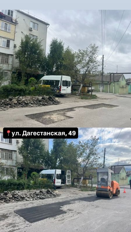 Специалисты Центра организации дорожного движения Махачкалы завершили ремонт асфальтобетонного покрытия на улице Дагестанской Специалисты Центра организации дорожного движения Махачкалы завершили ремонт асфальтобетонного покрытия на улице Дагестанской