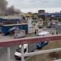 Автосервис загорелся на проспекте Султана в Махачкале
