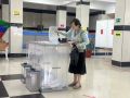 На избирательном участке №0597 в энергетическом колледже сегодня также наблюдалась высокая активность и явка избирателей
