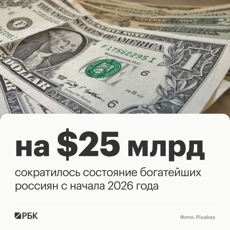 Состояние богатейших бизнесменов России с начала этого года сократилось более чем на $25 млрд, следует из данных Bloomberg Billionaires Index