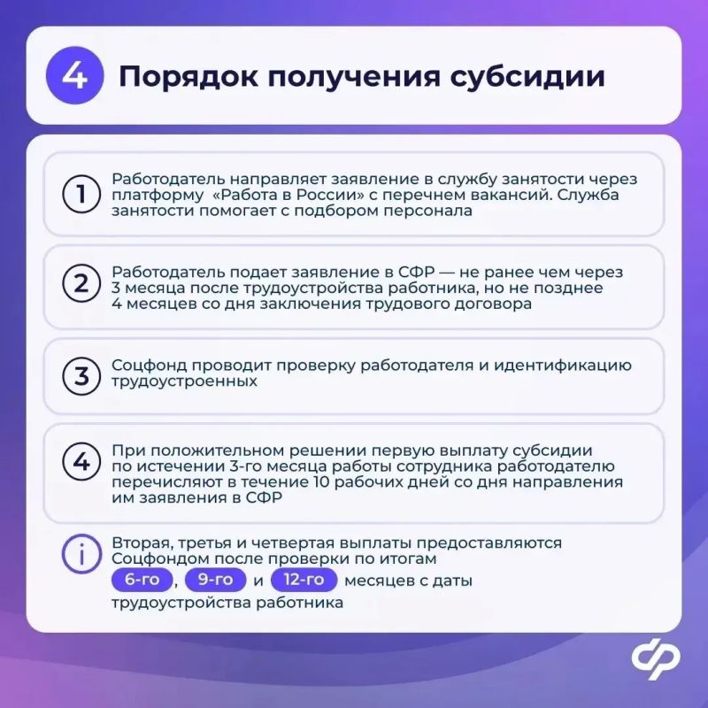 В 2026 году СФР перечислил страхователям почти 176 млн рублей субсидий за трудоустройство работников, переехавших из других местностей В 2026 году СФР перечислил страхователям почти 176 млн рублей субсидий за трудоустройство работников, переехавших из других местностей