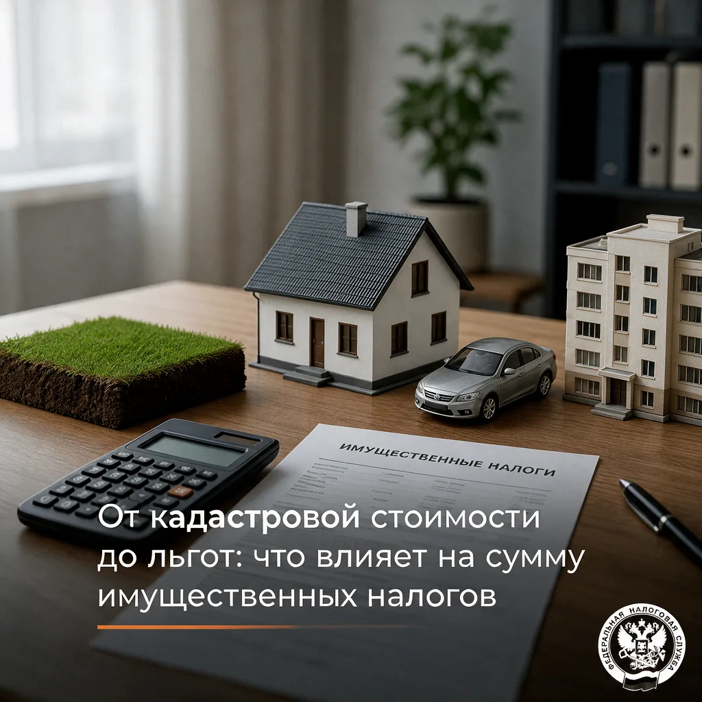 Почему может измениться сумма имущественных налогов в уведомлении за 2025 год?